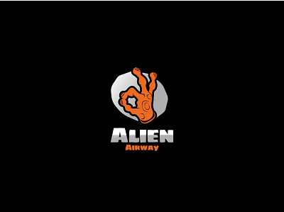Alien Airway branding design icon illustration illustrator logo minimal vector