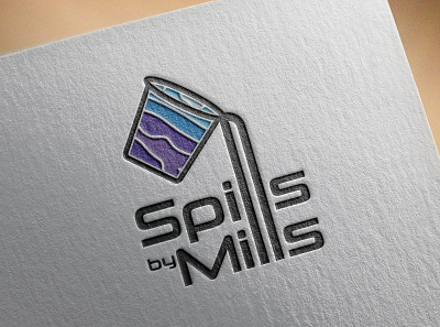 Spills by Mills Logo design abstract art background brush business color concept creative decoration design element icon illustration logo logo design modern paint symbol vector