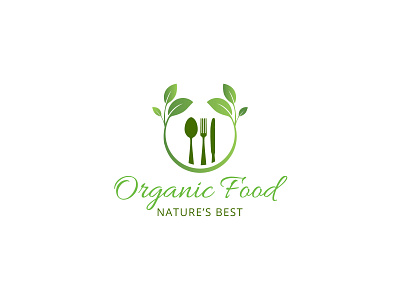 Organic Food Logo Design brand branding branding and identity clean food food logo graphic design graphic designer green logo logo design minimal modern modern logo nature organic organic food vector