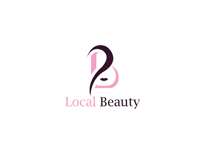 Local Beauty Logo Design artist brand brandind branding and identity clean cosmetic feminist flat flat design graphic design graphic designer logo logo design makeup makeup artist minimal vector woman women