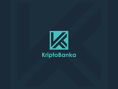 Kriptobanka Logo Design bank bank app bank logo brand branding branding and identity clean flat graphic design graphic designer logo logo design minimal ui