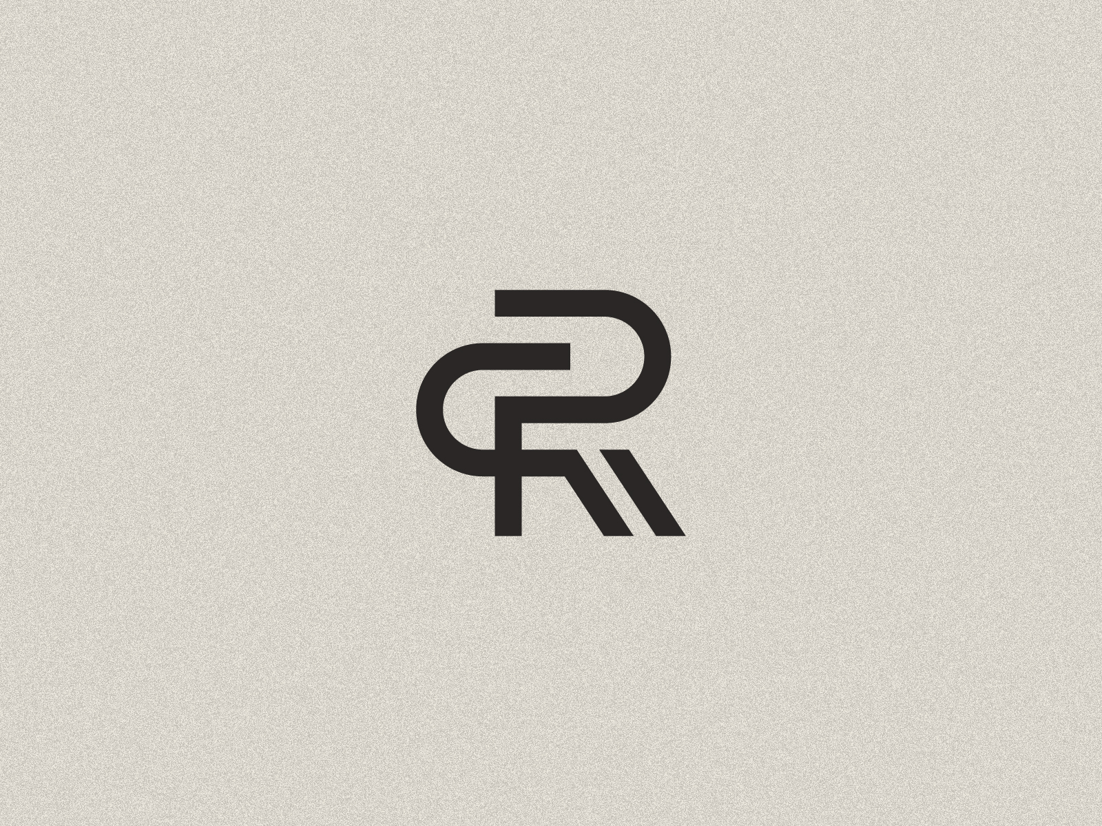 CR Monogram Logo By Lanof Design On Dribbble