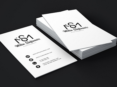 MS Photography business card design