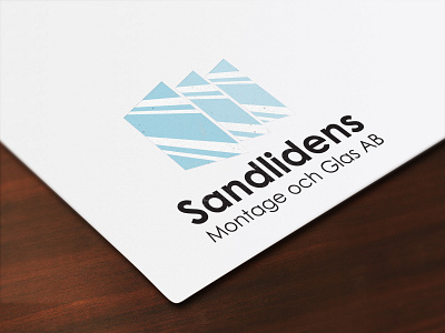 Sandlidens Montage och Glas AB brand branding branding and identity business logo clean company logo corporate logo glass graphic design graphic designer illustration logo logo creation logo design logo maker logo mark logotype mirror modern logo sweden