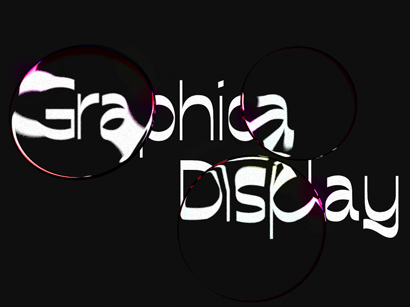 Graphica Display Tests 3d animation bubble cinema4d free font motion design newfont type typeface typography
