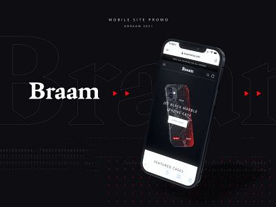 Braam Mobile Site | Homepage branding concept cyberpunk design digital ecommerce future futuristic motion graphics ui website