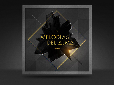 Melodies V2 album cd cover crystal dark gold melodies music