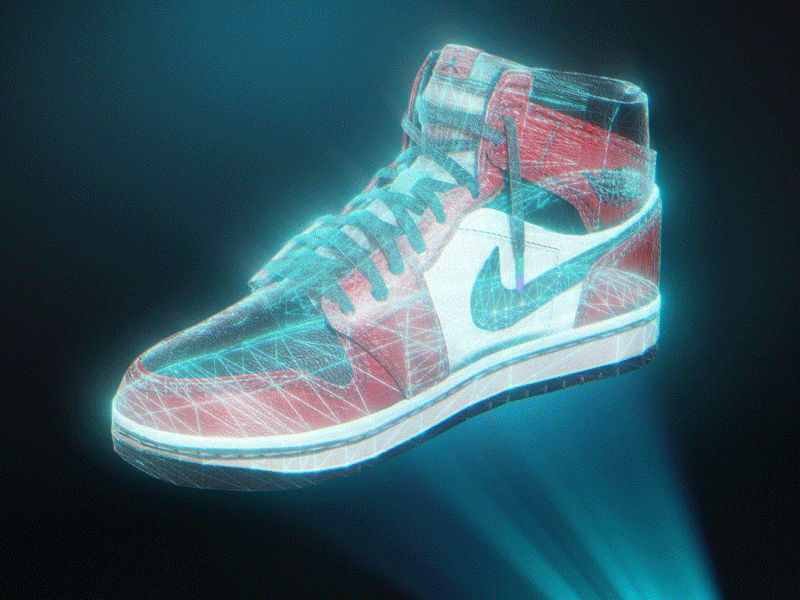 03 Air Jordan Hologram FX 3d airjordan jordan1 motion graphics nike ui