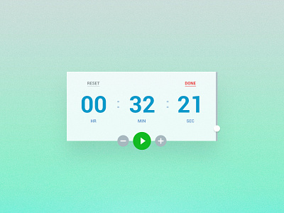Timer UI app interface time timer ui web