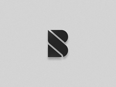 B Logo Mark b black bold branding letter logo mark minimal modern symbol white