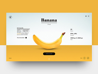 Banana Page | Concept