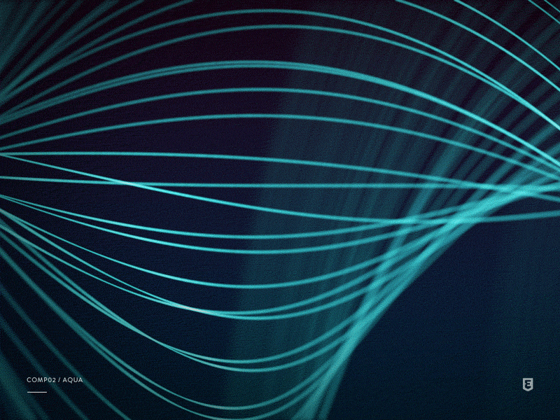 Motion Lines 02 | Aqua flow lines motion particles retro tech ui
