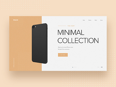 iPhone Case Landing Page Concept