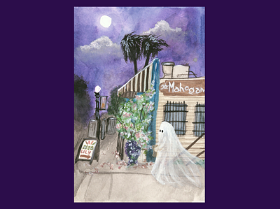 Pottery ghost cute ghost halloween paint painting pottery san diego spooky watercolor