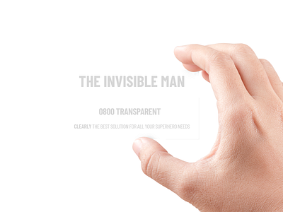 The Invisible Man’s Business Card branding design