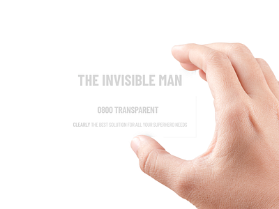 The Invisible Man’s Business Card