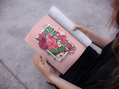 Hibiscus Flower Montage for Rosie Magazine