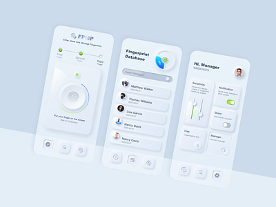 Neumorphism app design icon ui ux