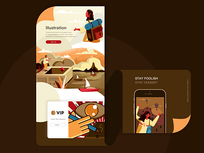 Illustration learning design illustration illustrator ui web