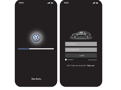 Volkswagen  Login page