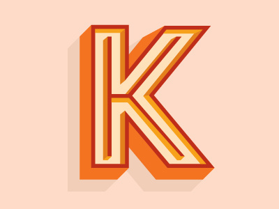Letter K font iampablo lettering pablo moreno type typography