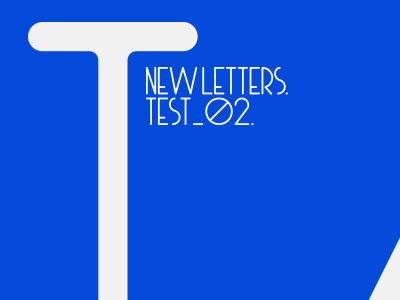 New Letters blue font i iam letter newletters pablo moreno pmostudio type