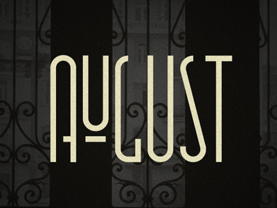 August 2011 august font iampablo moreno pablo type typography