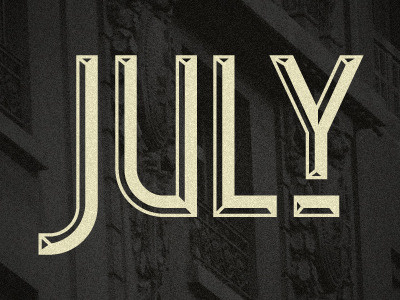 July 2011 iampablo july pablo moreno type typography