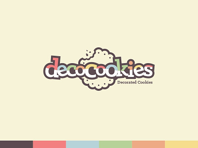 DecoCookies bakery cafe cookie fun logo playful