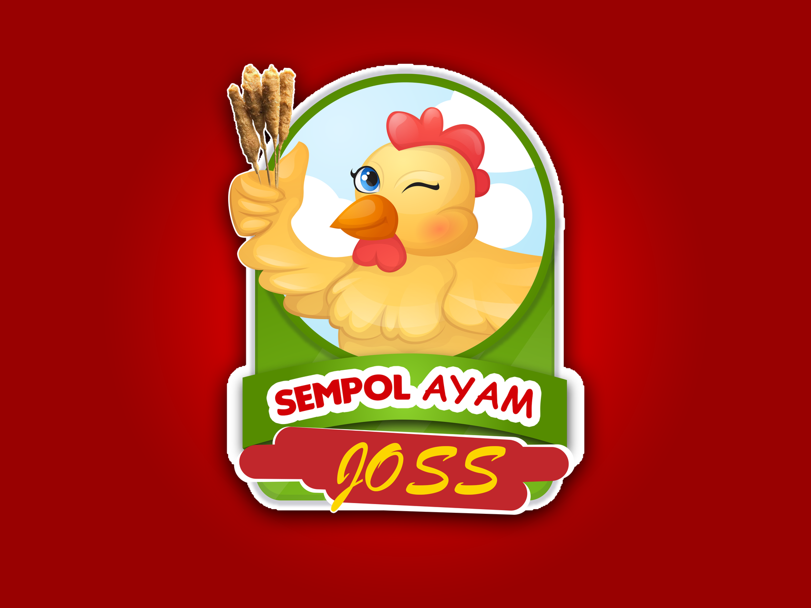 sempol ayam logo by muhammad ridwan alawi on dribbble sempol ayam logo by muhammad ridwan