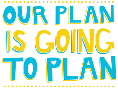 Our plan illustration typography