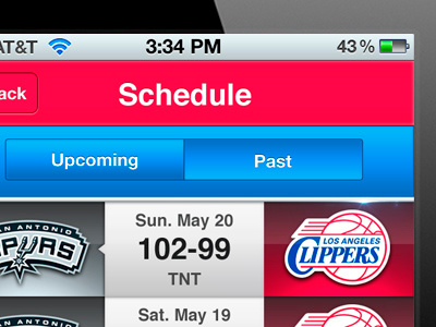 clippers app app iphone mobile personal project redesign sports ui