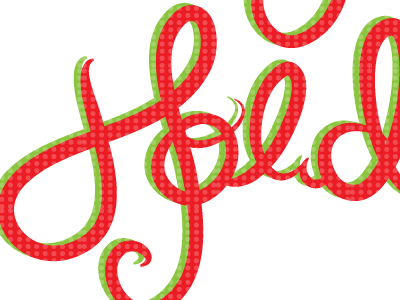 holiday greeting card holiday typography