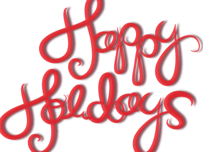 happy holidays 2 holiday typography