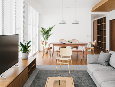 Japanese Minimalistic Interior 3d 3d art 3d modeling architecture archviz blender3d blender3dart design interior japan japanese minimal minimalistic