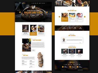 Bakery bake bakery branding cake design flat grocery illustration lettering logo photoshop template typography ui ux vector web website