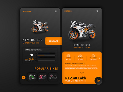 Motorbike android app design bike branding design ecommerce icon illustration ios logo mobile app motorcycle photoshop typography ui ux vector web website