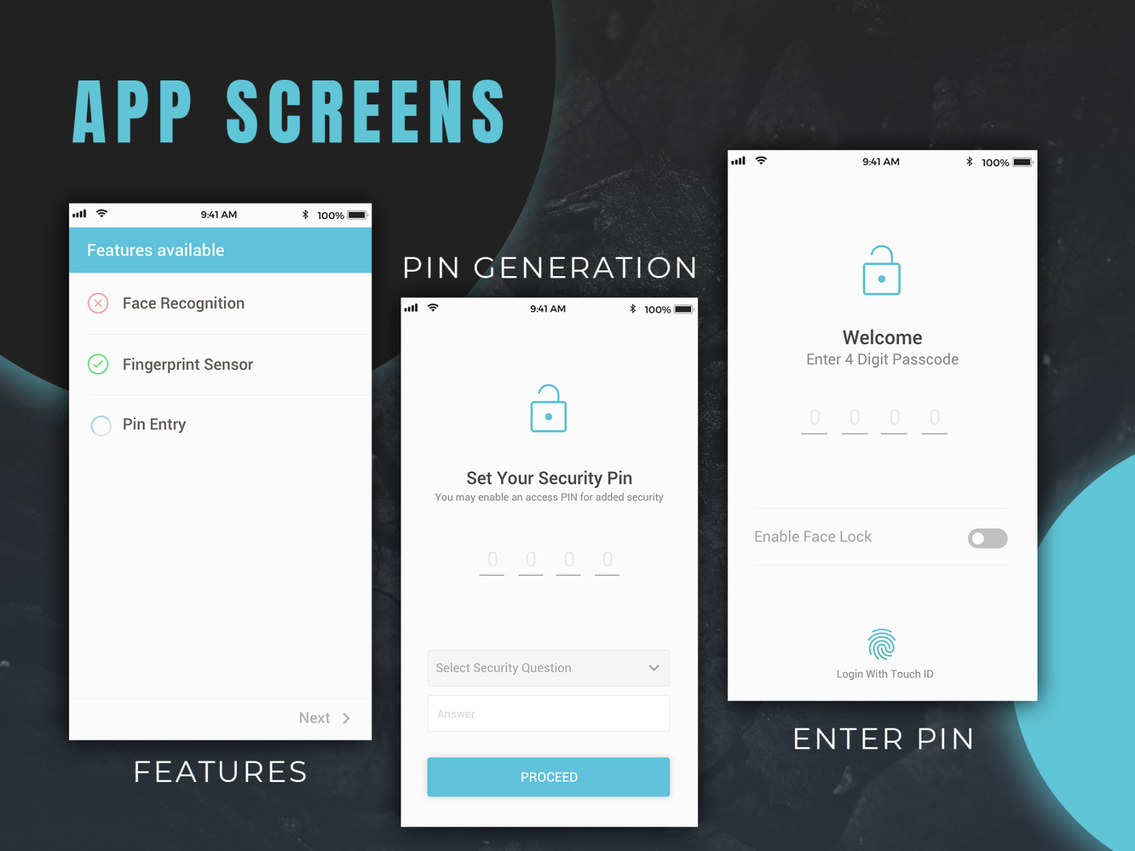 Pin Generation App Screen by SAAYAN on Dribbble