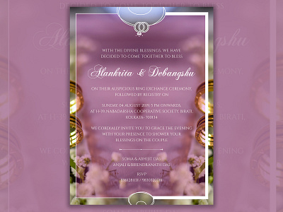 Wedding Card branding engaged engagement graphic graphic design icon logo ring ceremony vector wedding wedding card