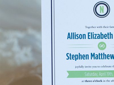 Allie and Steve Invitations design graphic design invitation invite monogram pattern print wedding wedding pattern