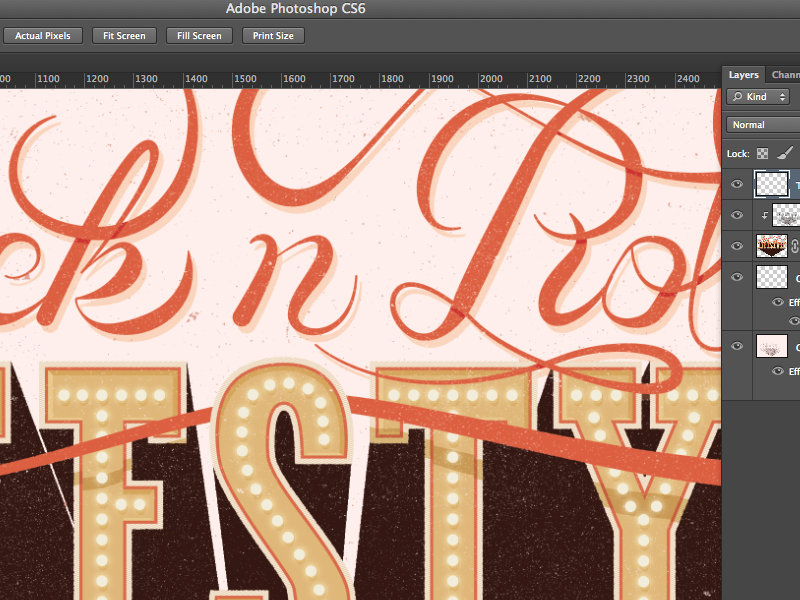 WIP Rockn' Type by Wattle & Daub on Dribbble