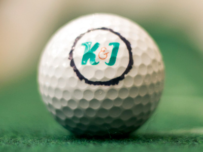 Monogram Golf Ball design golf golf ball graphic design invite monogram pattern print reception wedding wedding pattern