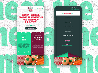 Tomato Vine App app branding cafe design food mobile restaurant ui web design