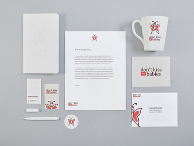 DKTB stationary designs brand brand touchpoints branding butterfly charity design graphic design logo logo application non profit print touchpoints