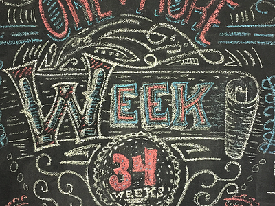 Week 34: Chalk Lettering