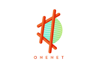 One Net Logo Concept 1 branding concept identity design internal logo net technology