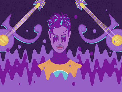 The Purple Man character illustration legend music prince purple purple man purple rain tribute