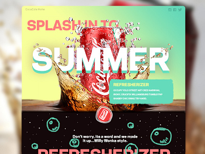 Coca Cola Summer page