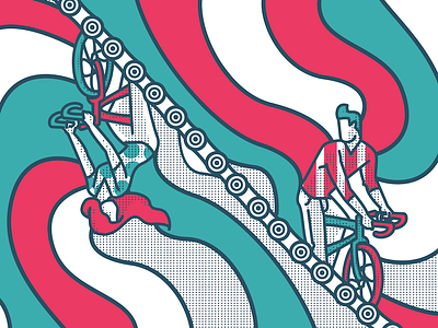 Artcrank MSP 2016: Sneak Peek 2 artcrank bicycle bike color design illustration love man pattern vector woman