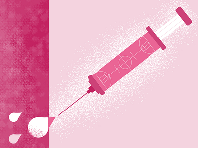 Fulfill that Dribbble Fix basketball court design dribbble illustration pink syringe texture